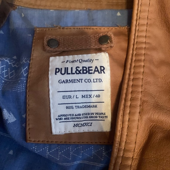Pull and Bear Faux Leather Jacket - Picture 3 of 3